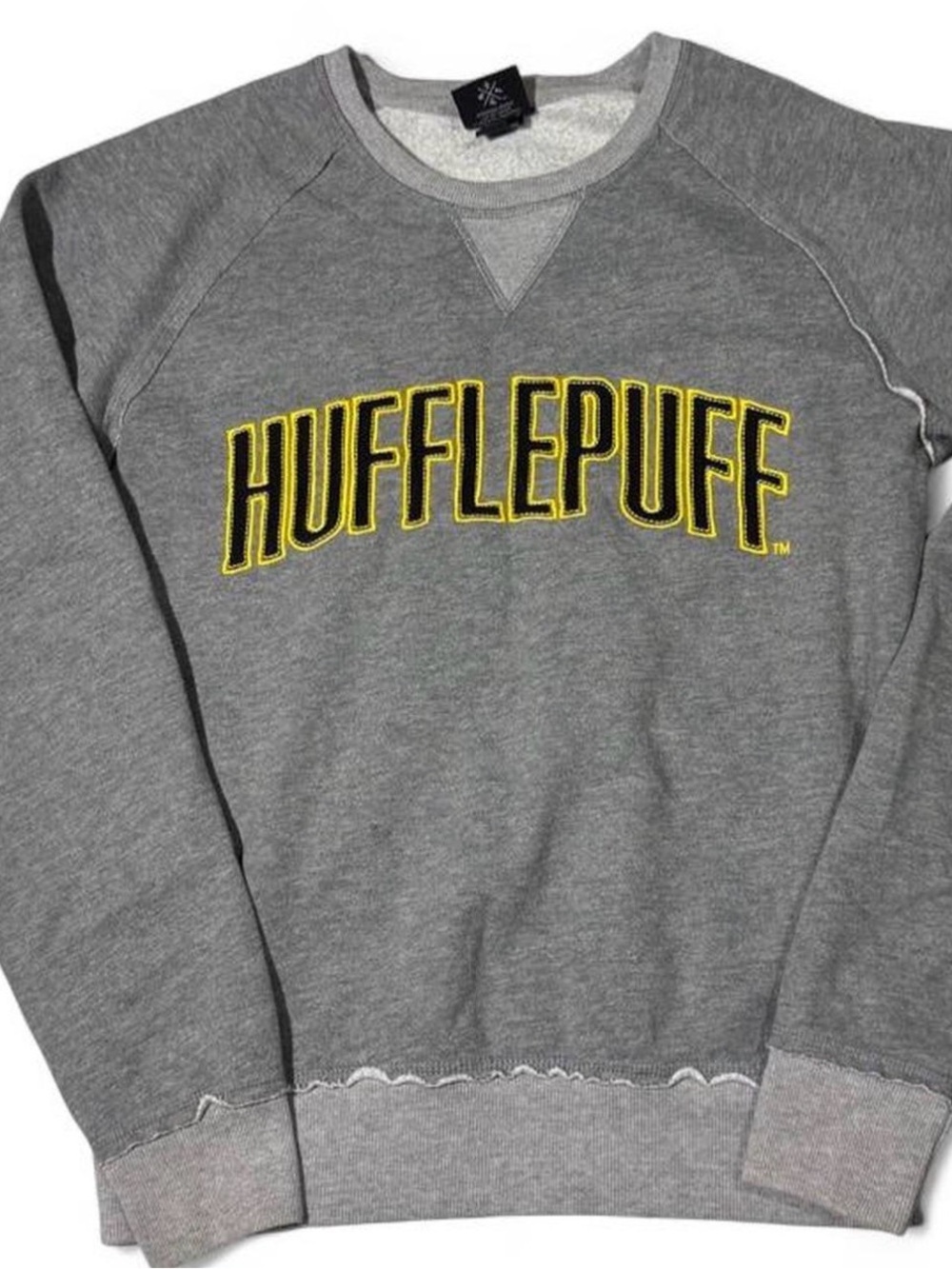 Harry Potter Wizarding World Hufflepuff Crewneck Pullover Graphic Long Sleeve